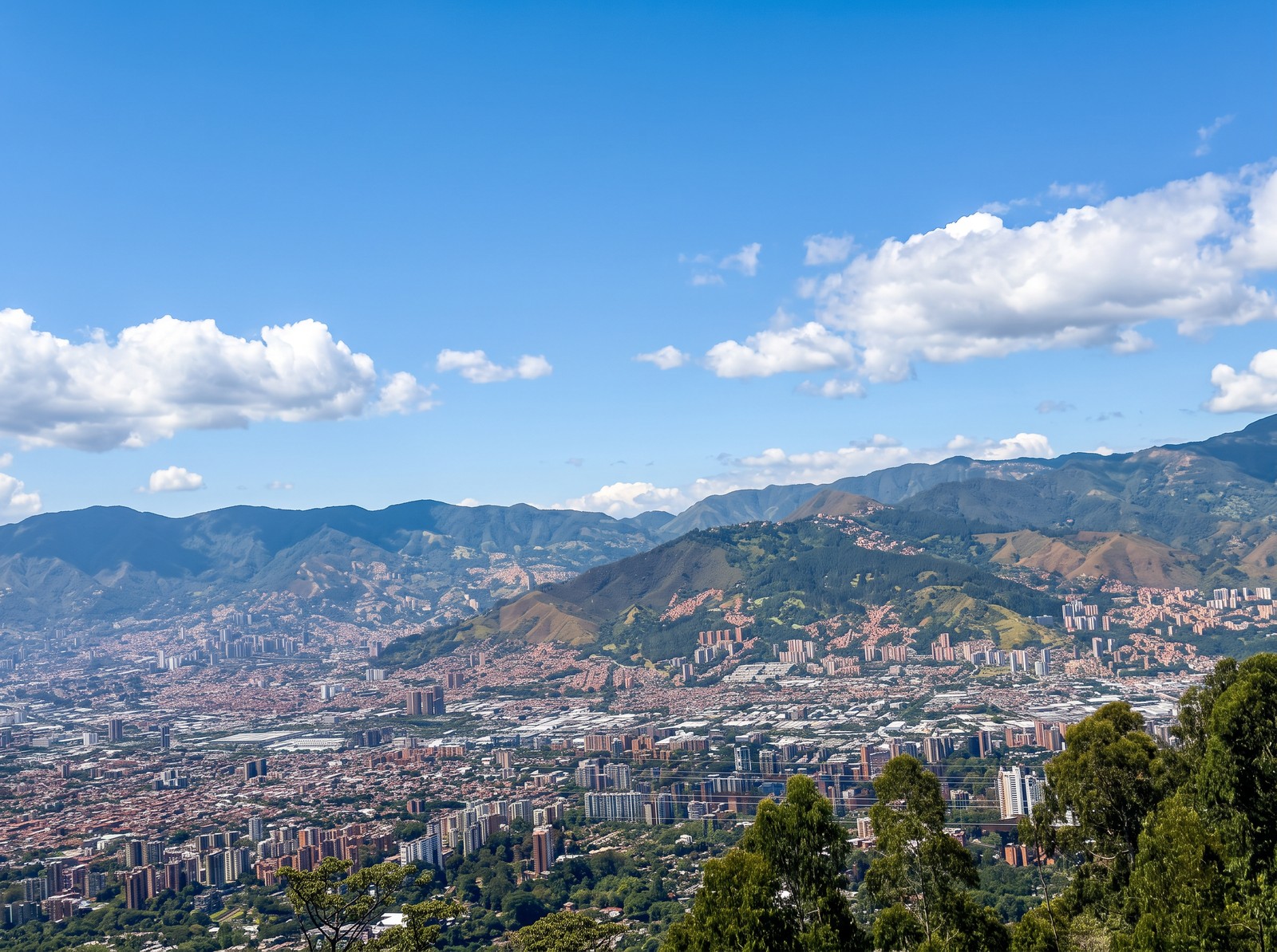 Vista panorámica de Medellín